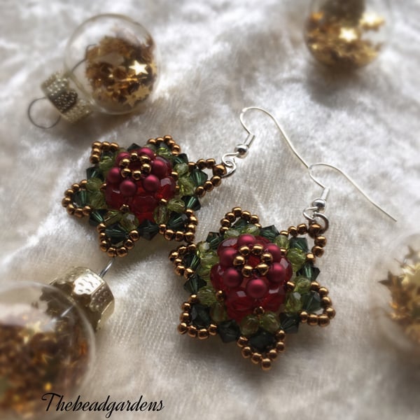 Big Christmas earrings 