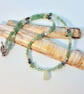 Aventurine Necklace With New Jade, Stars & Swarovski Crystals, Gifts For Her