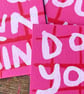 mini original screen print Do Your Own Thing -by Jo Brown HappyTomato  - Image 8