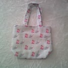 Gift Bag with Little Grey Bear with Parcels