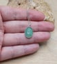 Small simple oval Green Aventurine pendant Necklace. Reiki charged - Image 2