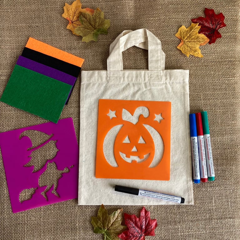 DIY Trick or Treat Bags - Kids Halloween Craft Kit