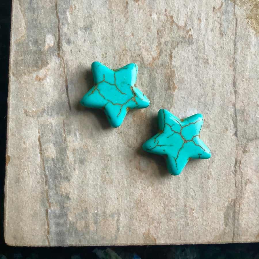 Turquoise Star Beads