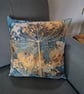 Umbellifer Sculptures Cyanotype Cushion