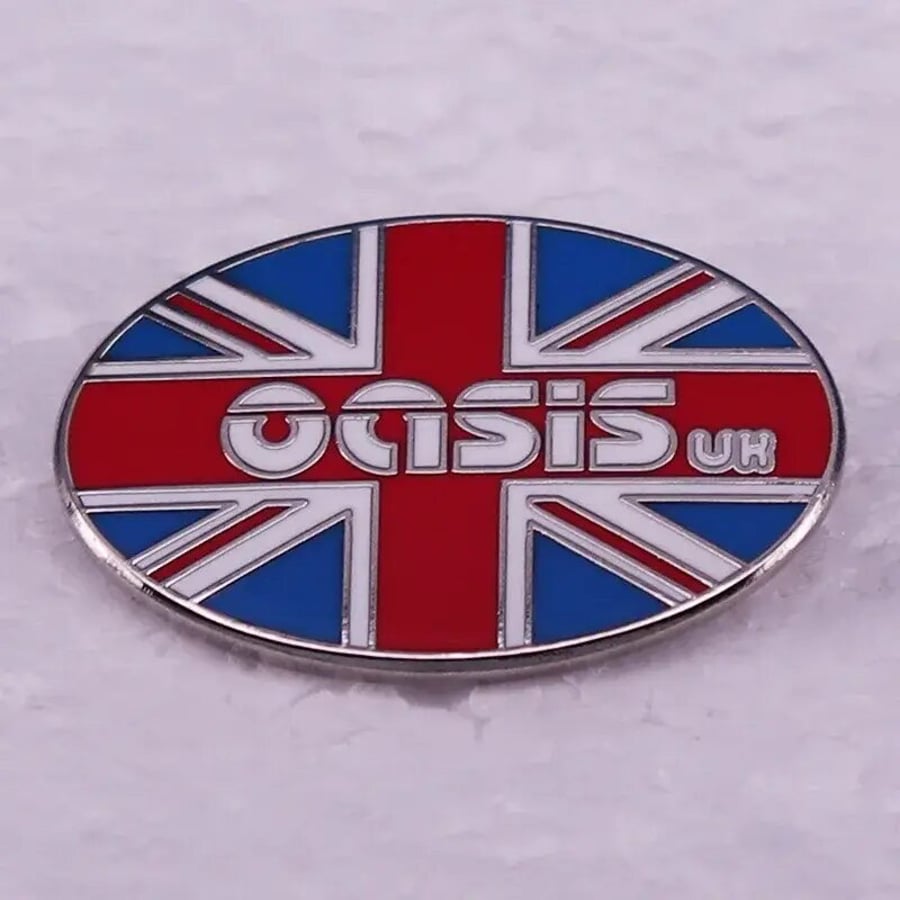Oasis Band Pin Badge