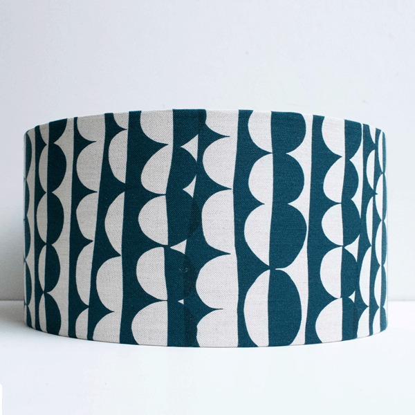 SECONDS SALE - 40cm diameter lampshade. Dark navy 