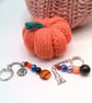 Halloween Key Rings with Multi Coloured Glass Beads and Charms, Halloween - Image 1