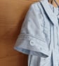 Pale blue short leg silk romper - Image 4