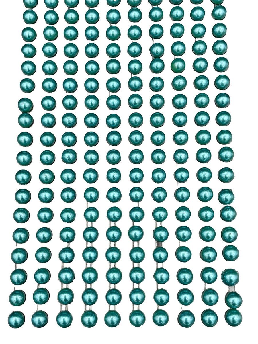 200 Self Adhesive Pearls 6mm Beautiful Small Round Teal Green Pearl Stick On Adh