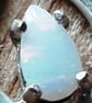 Opal Raindrop Necklace Sterling silver Coober Pedy Crystal Opal - Image 3