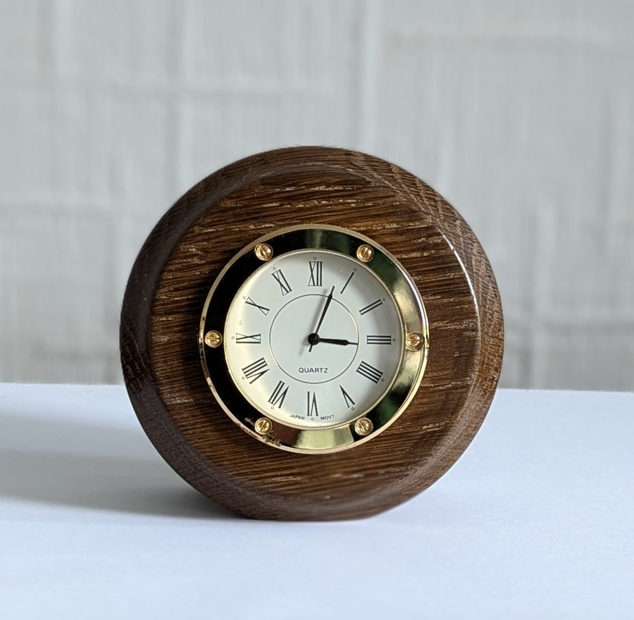 Bespoke Dark Oak Porthole Clock