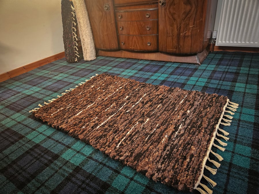 Hand woven Hebridean Wool rug