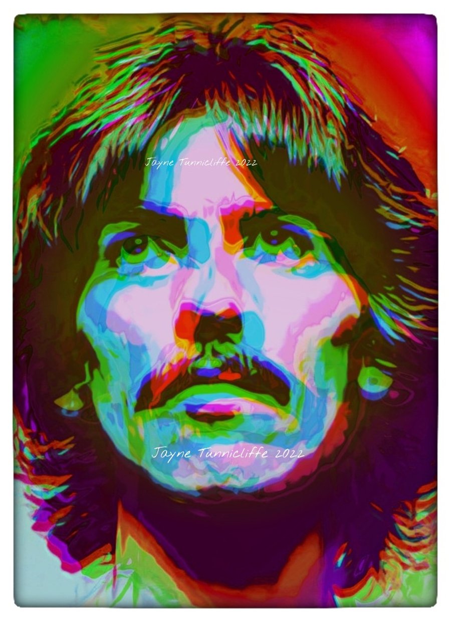 George Harrison 8 x 10 inch full colour ltd edition numbered art print