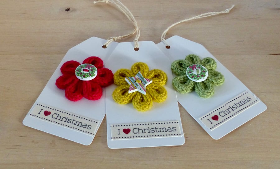French Knitted Gift Tags