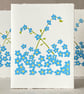 Forget-me-Not - Original Hand Printed Card - Image 2