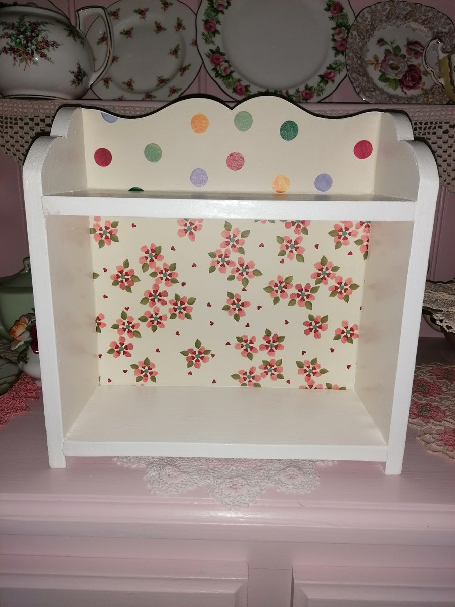 Wooden Storage Shelf Storage Unit Freestanding Wall Made Using Emma Bridgewater