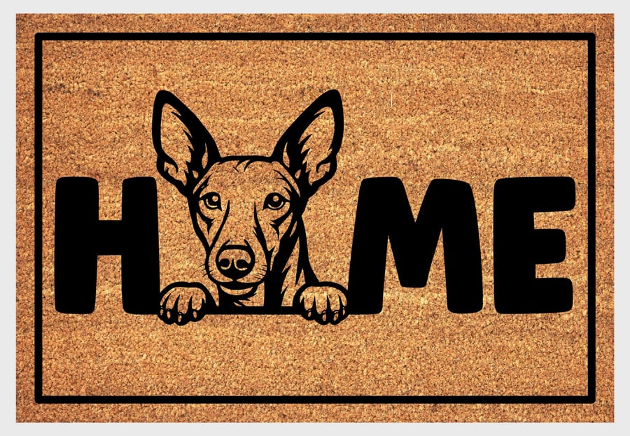 Podenco Dog Home Door Mat No.2 - Podenco Welcome Mat - 3 Sizes
