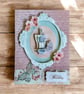 Decoupage Birthday Card – Champagne & Flowers
