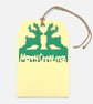 Handmade Christmas Gift Tags, Slide In Message Tags, Red Set of 4 - Image 8