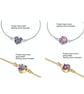 Personalised Sterling Silver Birthstone Flower Bracelet - Image 3