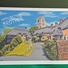 Godshill, Isle of Wight Art Card: Blank or Personalised A5-Size Greetings Card