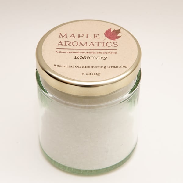 Maple Aromatics Rosemary Essential Oil Vegan 200g Simmering Granules