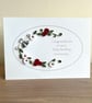 Handmade quilled 40th ruby wedding anniversary card - Image 2