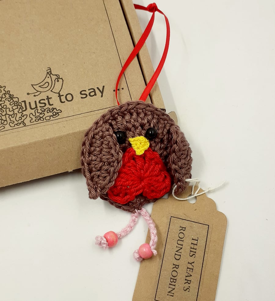 Reserved for Sarah. Crochet Round Robin Tree Decoration 