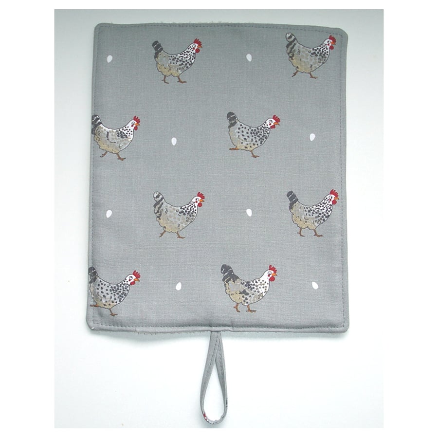 Rayburn 200 300 400 Pair of Hob Lid Mat Covers 2 x Chicken Cover Sophie Allport