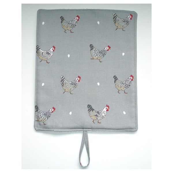 Rayburn 200 300 400 Pair of Hob Lid Mat Covers 2 x Chicken Cover Sophie Allport
