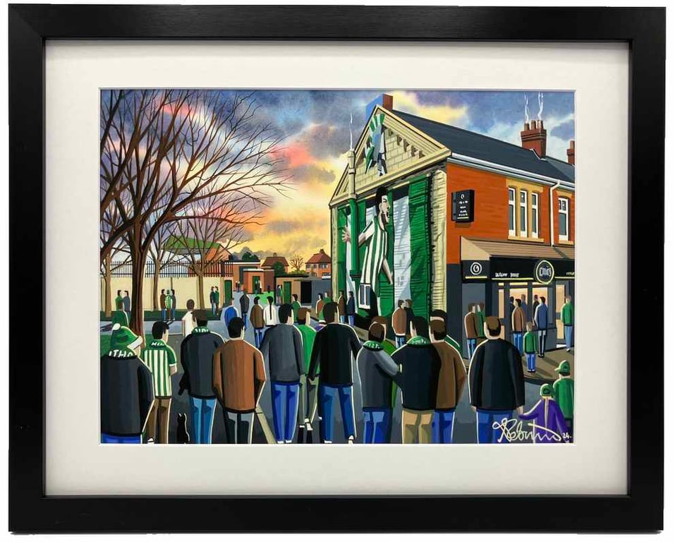 Blyth. Framed & Unframed Fine Art Print. Spartans Football Club FC Croft Pk Gift