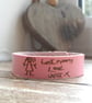 Actual Handwriting Bracelet  - Adjustable Length - Faux Leather - Personalised - Image 3