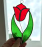 Stained Glass Tulip Suncatcher Handmade Hanging Decoration  - Image 10