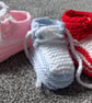 Hand Knitted Baby Trainers, Converse, Hightops - Image 2
