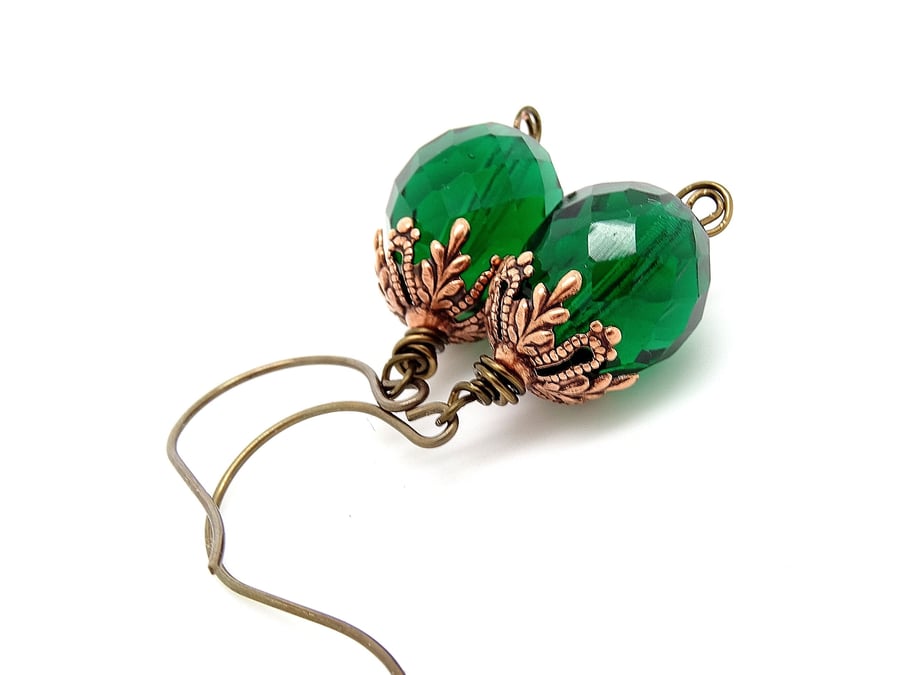 Custom Order for Helen 5 pairs of Czech Glass Earrings.