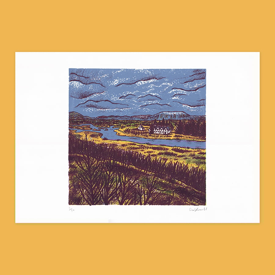 Thingvellir Park, 4-colour screen print
