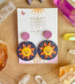 Sun Polymer Clay Earrings Happy Sunshine earrings Gold Plated Stainless Steel 