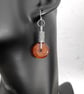Oxidised silver and carnelian earrings - Image 6