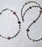 Sterling Silver and Gemstone Stars and Planets Anklet - Image 5