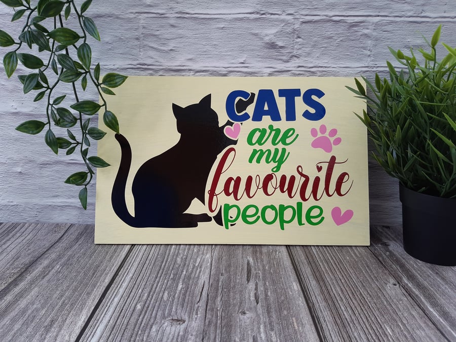 Cat Lovers Sign, pet sign, home decoration, gift for cat owners