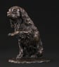 Foundry Bronze Cavalier King Charles Spaniel Waving Paw Sculpture - Image 6