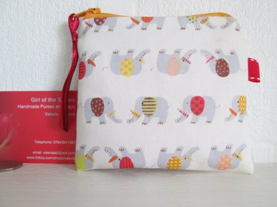 HALF PRICE SALE Elephants  Purse