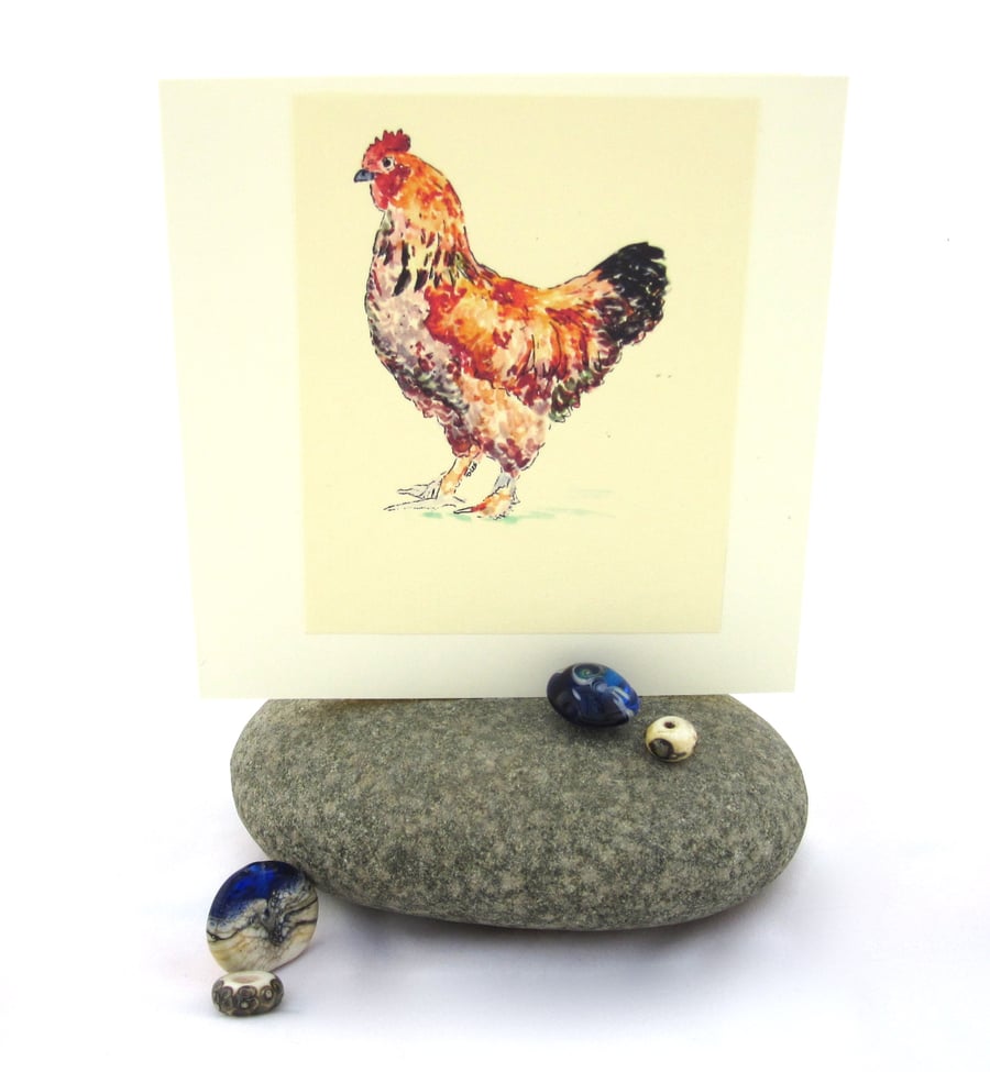 Chicken Card - Magnificent Hitchcock the Rooster