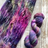 Hand dyed knitting yarn 4ply Merino 100g Wintermoon