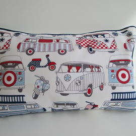 Campervan Scooters Cushion Cover