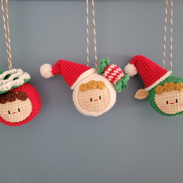 Mochi Christmas Ornaments