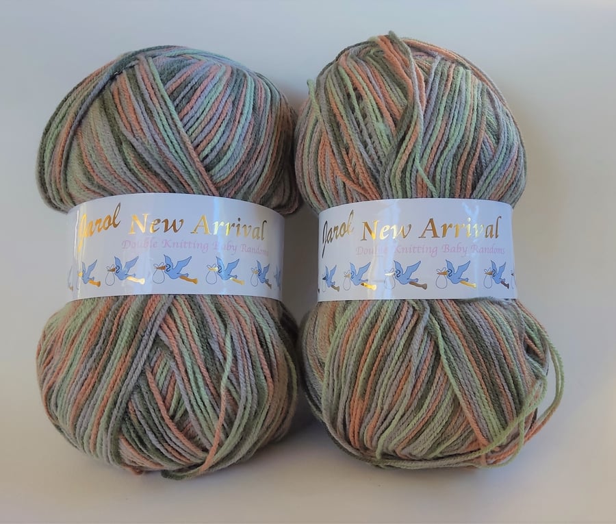 400g Multi-Coloured DK Yarn from Jarol