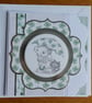 Good Luck Card - Four Leaf Clover Bear and Cat - Image 3