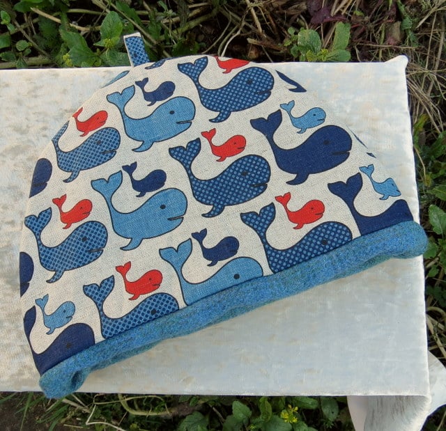 Tea Cosy. Whales. A tea cosy made to fit a 5... Folksy
