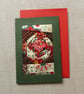 Individually Hand Crafted Textile patchworked Blank Card - Image 1